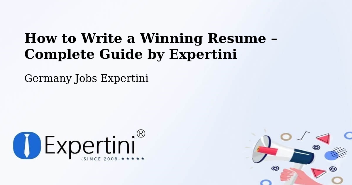 Resume Writing Guide for Job Seekers – Bräunlingen - Bräunlingen, Germany Jobs Expertini